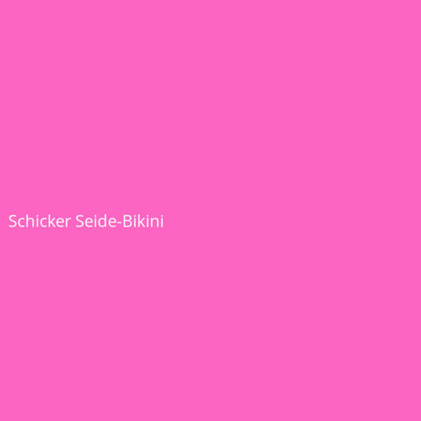Schicker Seide-Bikini