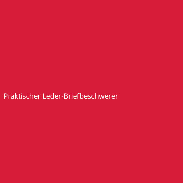 Practical Leather Paperweight