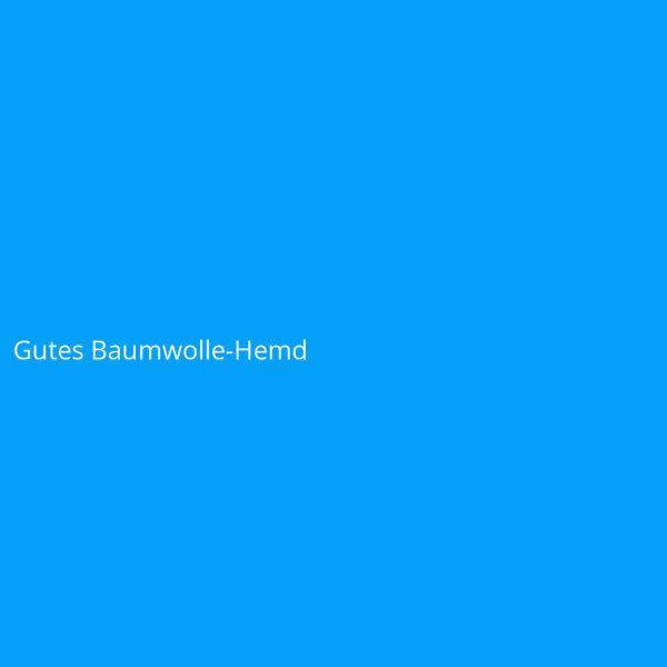 Gutes Baumwolle-Hemd