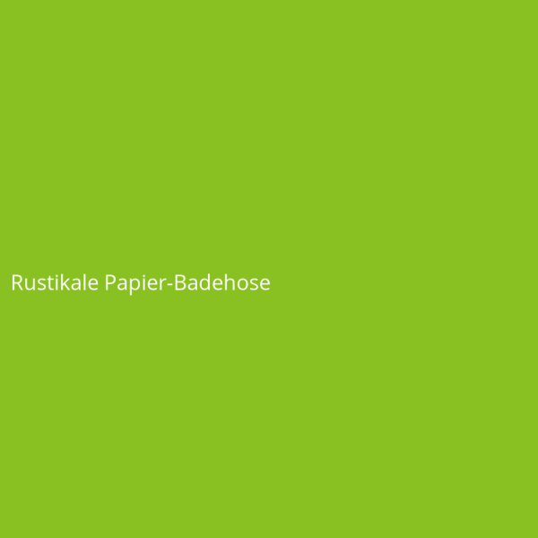 Rustikale Papier-Badehose