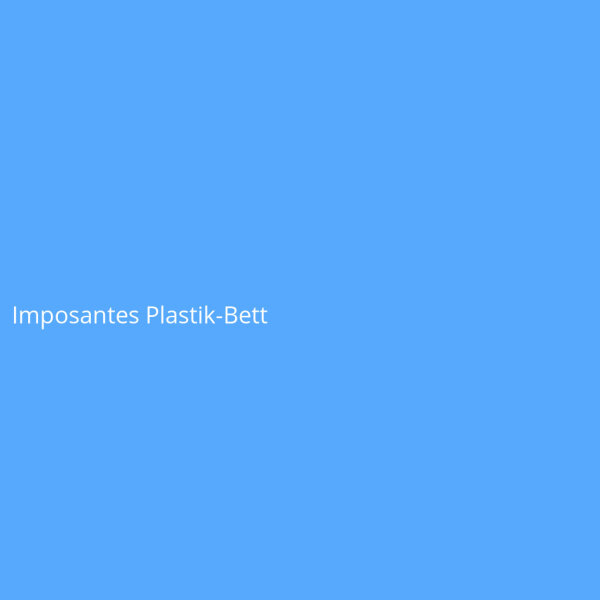 Imposantes Plastik-Bett